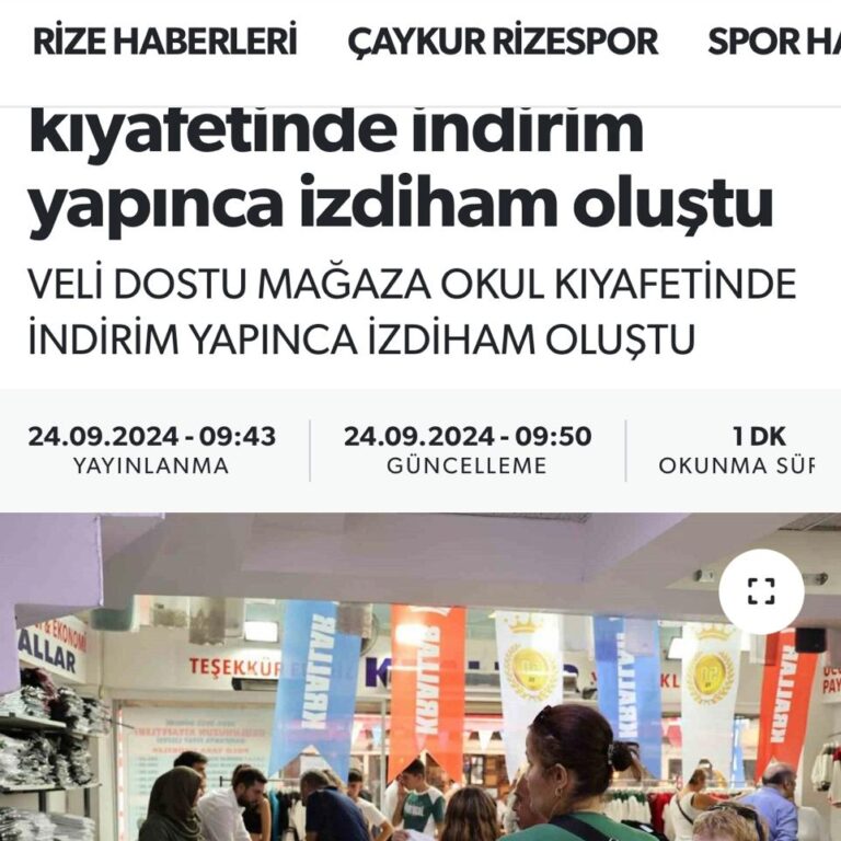 krallar tekstil gazete rize