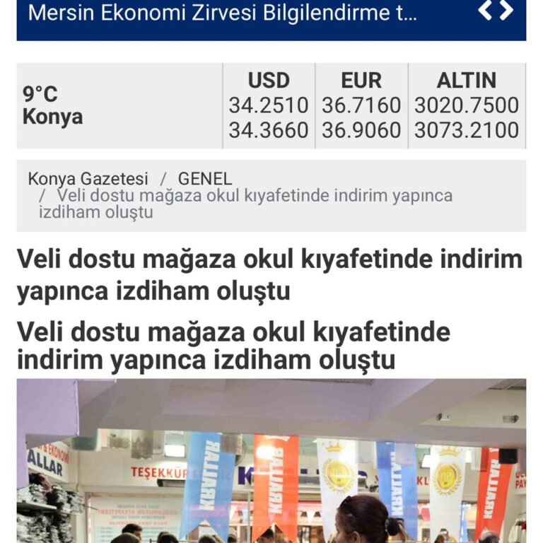 krallar tekstil konya gazetesi