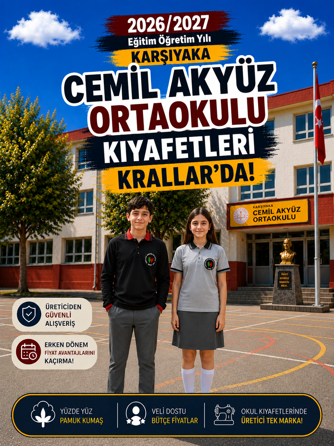 Cemil Akyüz Ortaokulu Okul Kıyafetleri Okul Forması