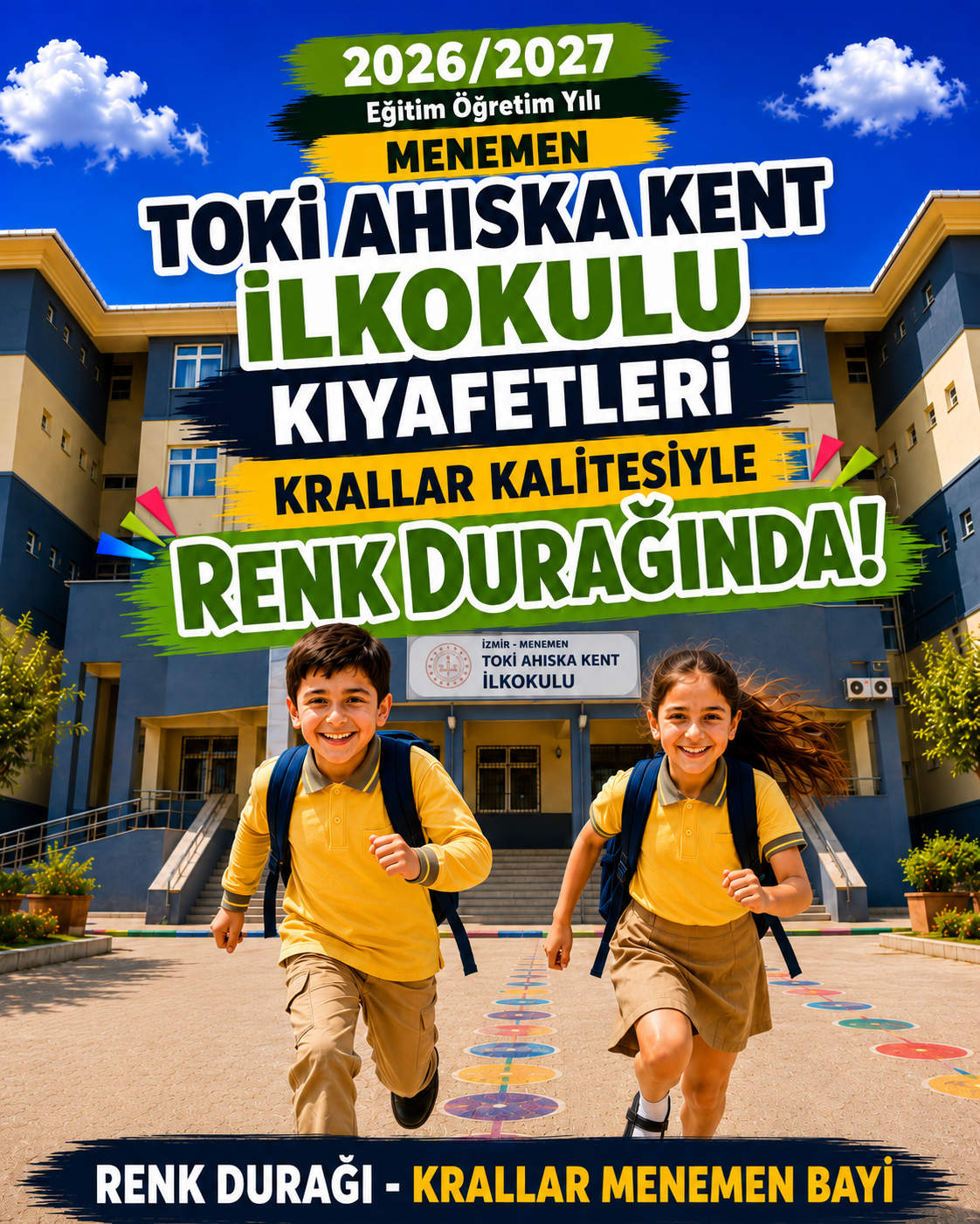 Toki Ahıska Kent İlkokulu Okul Forması Kıyafeti Yeni Sezon