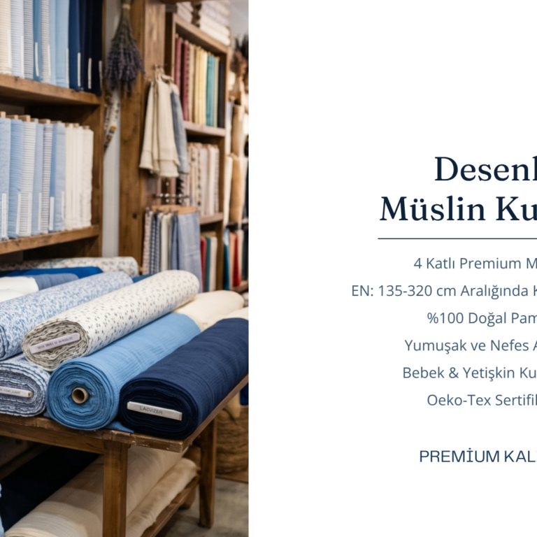 Karşıyaka doğal pamuk desenli müslin kumaş modelleri ve modern kumaş tasarımları Krallar Tekstil güvencesiyle
