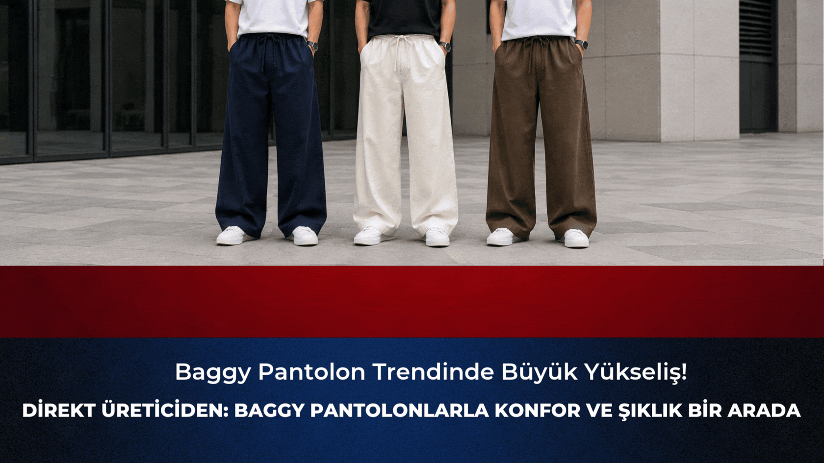 Krallar Baggy Fit Pantolonları; rahat kalıbı, geniş paça yapısı ve unisex tasarımıyla günlük giyimde modern, konforlu ve şık bir kullanım sunar. Farklı renk seçenekleri ve zamansız tasarımıyla yeni nesil giyim anlayışının öne çıkan parçaları arasında yer almaktadır.