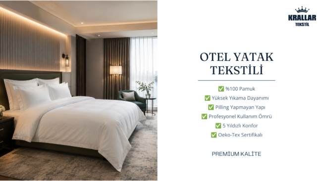 Trabzon'da profesyonel otel tekstili çözümleriyle üretilen dayanıklı nevresim grubu, otel tipi çarşaf ve premium yatak tekstili ürünleri Krallar Tekstil güvencesiyle.