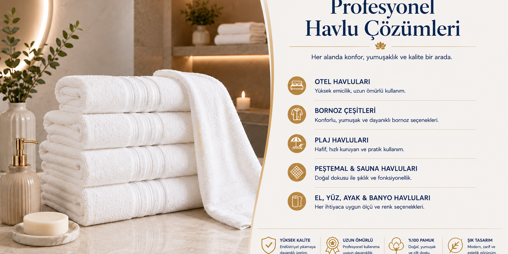 denizli-havlu-ureticisi-imalatcisi-toptan-havlu-cesitleri Denizli havlu üreticisi Krallar Tekstil, farklı kullanım alanlarına uygun havlu çeşitleri, bornoz ve peştamal üretimiyle Denizli'deki oteller, işletmeler ve bireysel kullanıcılar için kaliteli tekstil çözümleri sunmaktadır.