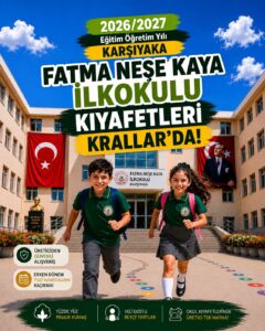 Fatma Neşe Kaya İlkokulu okul kıyafetleri ve okul forması, Krallar Tekstil kalitesiyle üretilmekte ve Krallar mağazalarında satışa sunulmaktadır.