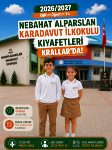 Nebahat Alparslan Karadavut İlkokulu okul kıyafetleri ve okul forması, Krallar Tekstil kalitesiyle üretilmekte ve Krallar mağazalarında satışa sunulmaktadır.
