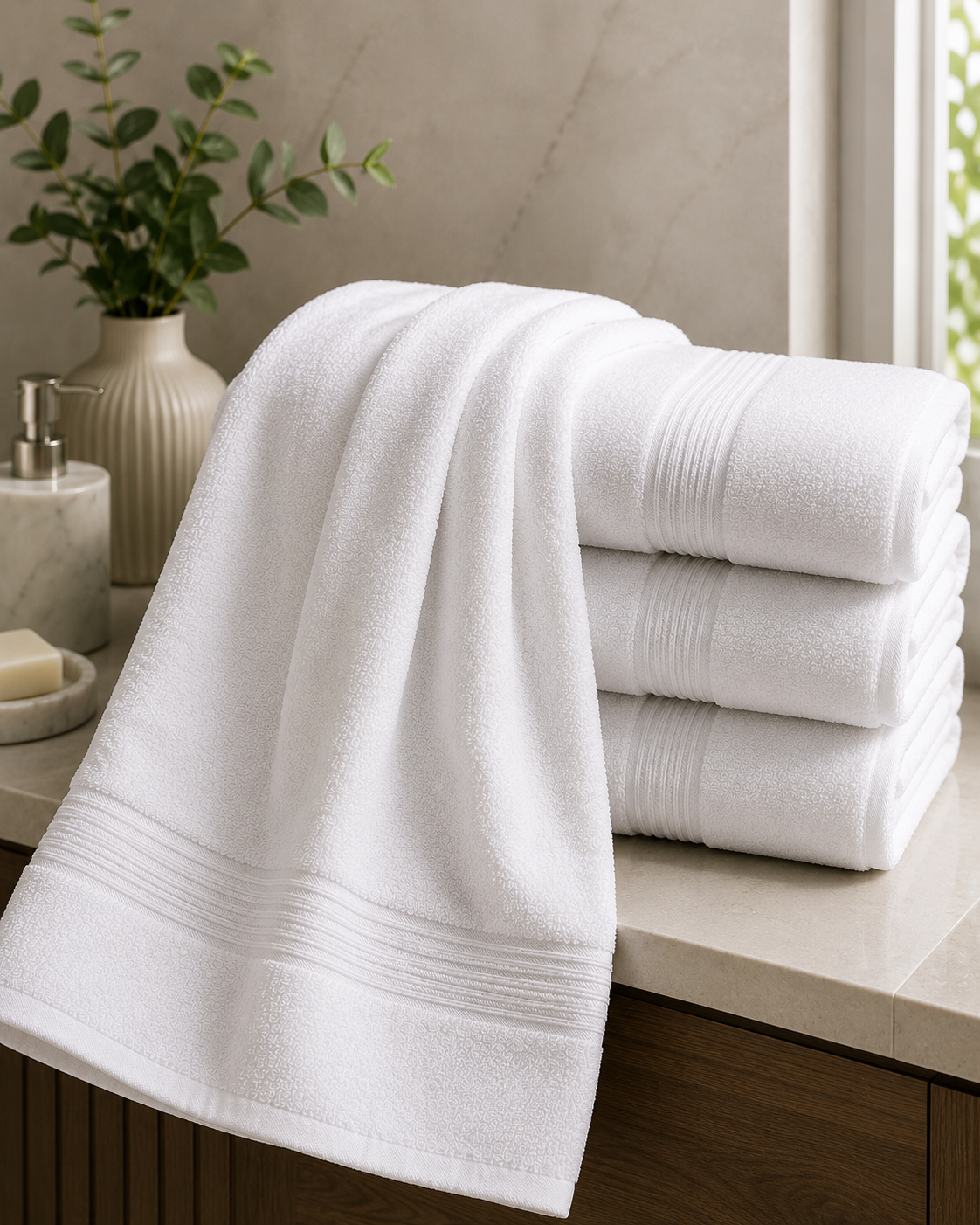 Oteller için Hilton standardında banyo havlusu üretimi için Krallar Tekstil.