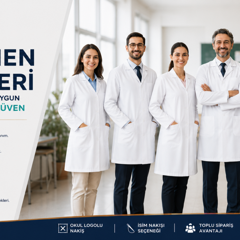 Denizli Öğretmen Önlüğü, 2026-2027 MEB Öğretmen Önlüğü, Okul Logolu Ve Kuruma Özel Öğretmen Önlüğü Üretimi Krallar Tekstil
