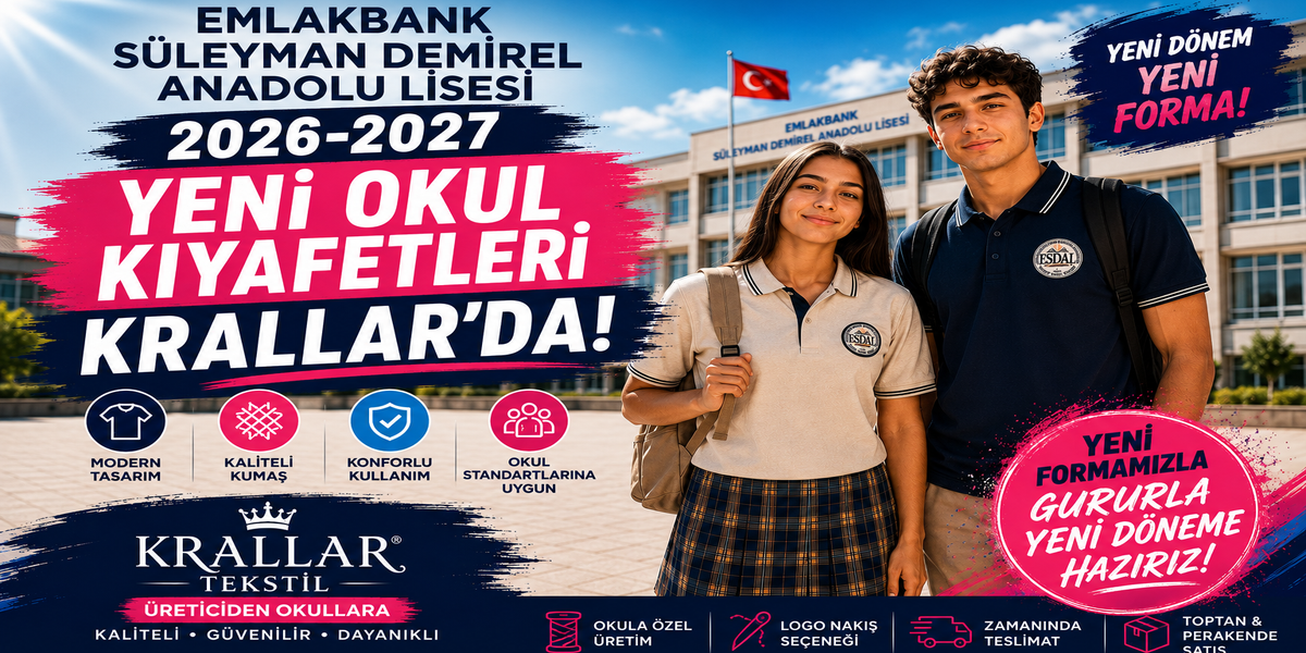 emlakbank-suleyman-demirel-anadolu-lisesi-yeni-okul-kiyafetleri-krallar-tekstil-2026-2027 Emlakbank Süleyman Demirel Anadolu Lisesi 2026-2027 Yeni Okul Kıyafeti f-Forması Karşıyaka İzmir