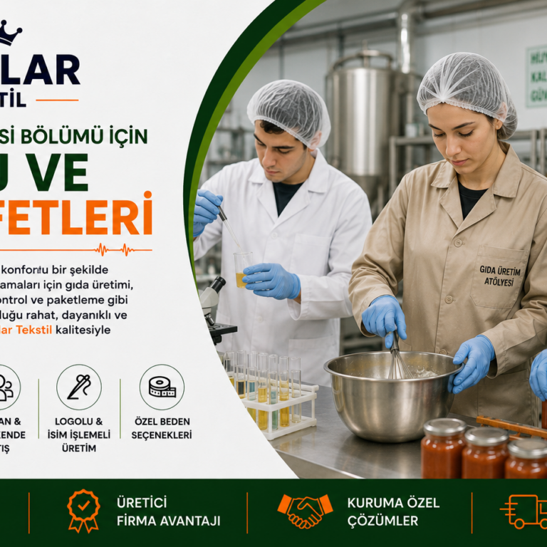 gida-teknolojisi-staj-is-kiyafetleri-krallar-tekstil Gıda Teknolojisi öğrencileri için laboratuvar, gıda üretimi, kalite kontrol ve staj uygulamalarına uygun iş ve staj kıyafetleri – Krallar Tekstil.