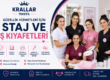 Meslek liseleri Güzellik Hizmetleri bölümü öğrencileri için iş ve staj kıyafetleri. Krallar Tekstil’den okul logolu, özel beden ve toplu üretim çözümleri.