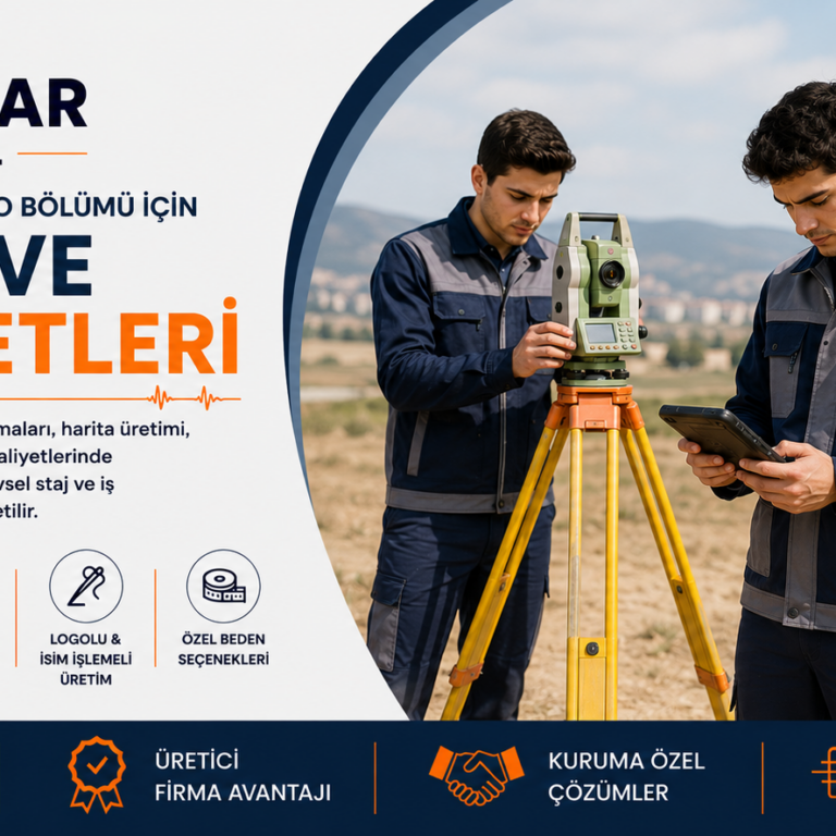 harita-tapu-kadastro-staj-is-kiyafetleri-krallar-tekstil Harita-Tapu-Kadastro öğrencileri için arazi ölçümü ve saha uygulamalarına uygun dayanıklı, rahat ve kuruma özel iş ve staj kıyafetleri Krallar Tekstil.
