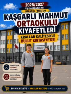 İstanbul Maltepe Kaşgarlı Mahmut Ortaokulu okul kıyafetleri ve okul forması, Krallar Tekstil tarafından üretilmekte ve Bulut Kırtasiye - Krallar Maltepe Yetkili Satış Noktası'nda sunulmaktadır.