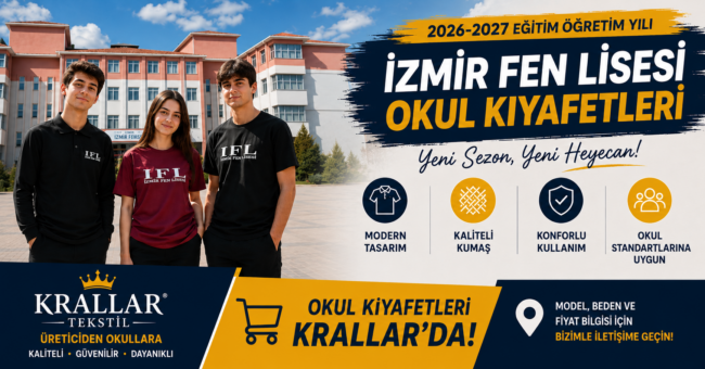 izmir-fen-lisesi-yeni-okul-kiyafeti-formasi-krallar-tekstil-2026-2027 İzmir Fen Lisesi Okul Forması Kıyafeti 2026-2027 Bornova İzmir