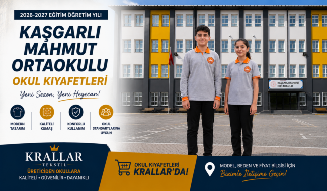 İstanbul Maltepe Kaşgarlı Mahmut Ortaokulu Yeni Sezon Okul Forması Kıyafeti Krallar Tekstil