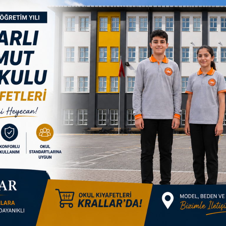 İstanbul Maltepe Kaşgarlı Mahmut Ortaokulu Yeni Sezon Okul Forması Kıyafeti Krallar Tekstil