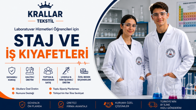 laboratuvar-hizmetleri-staj-is-kiyafetleri-krallar-tekstil Laboratuvar Hizmetleri öğrencileri için staj ve iş kıyafetleri, okul logolu özel üretim ve toplu sipariş avantajlarıyla Krallar Tekstil’de!