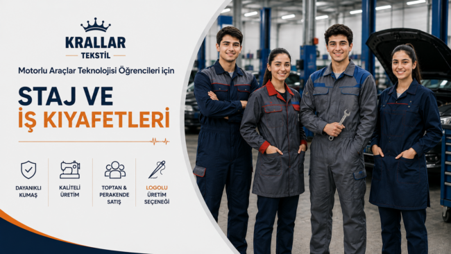 motorlu-araclar-teknolojisi-staj-is-kiyafetleri-krallar-tekstil Motorlu Araçlar Teknolojisi öğrencileri için dayanıklı staj ve iş kıyafetleri, özel üretim, toptan ve perakende satış seçenekleriyle Krallar Tekstil’de.