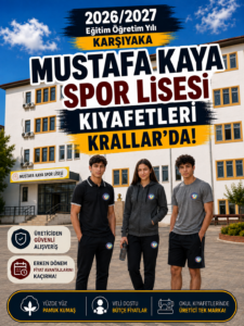 Mustafa Kaya Spor Lisesi okul kıyafetleri ve okul forması, Krallar Tekstil tarafından okulun forma modeline uygun olarak üretilmektedir.
