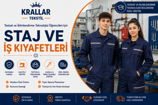 tesisat-teknolojisi-iklimlendirme-staj-is-kiyafetleri-krallar-tekstil Tesisat Teknolojisi ve İklimlendirme öğrencilerine özel staj ve iş kıyafetleri, önlükleri Krallar Tekstil’de.