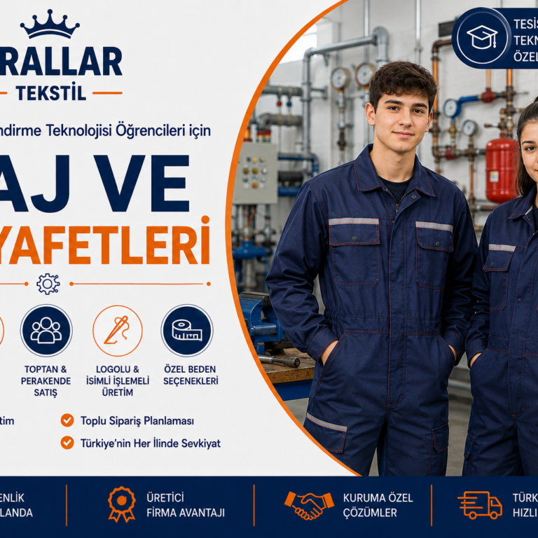 tesisat-teknolojisi-iklimlendirme-staj-is-kiyafetleri-krallar-tekstil Tesisat Teknolojisi ve İklimlendirme öğrencilerine özel staj ve iş kıyafetleri, önlükleri Krallar Tekstil’de.