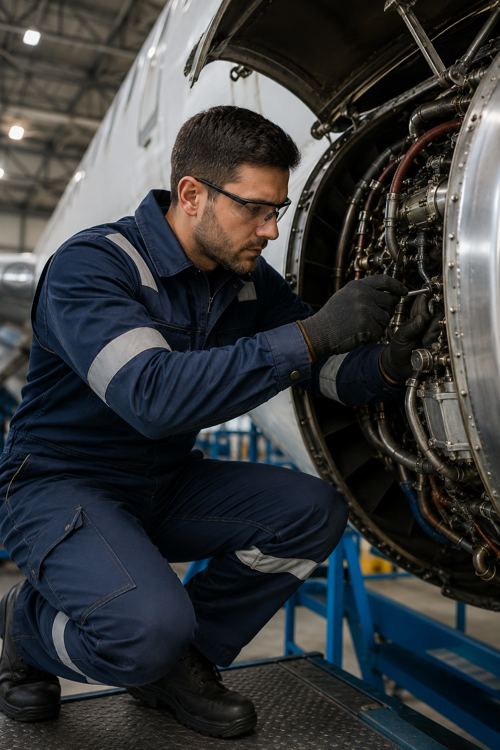 Uçak Gövde-Motor Bakım öğrencileri için iş, atölye ve staj kıyafetleri.