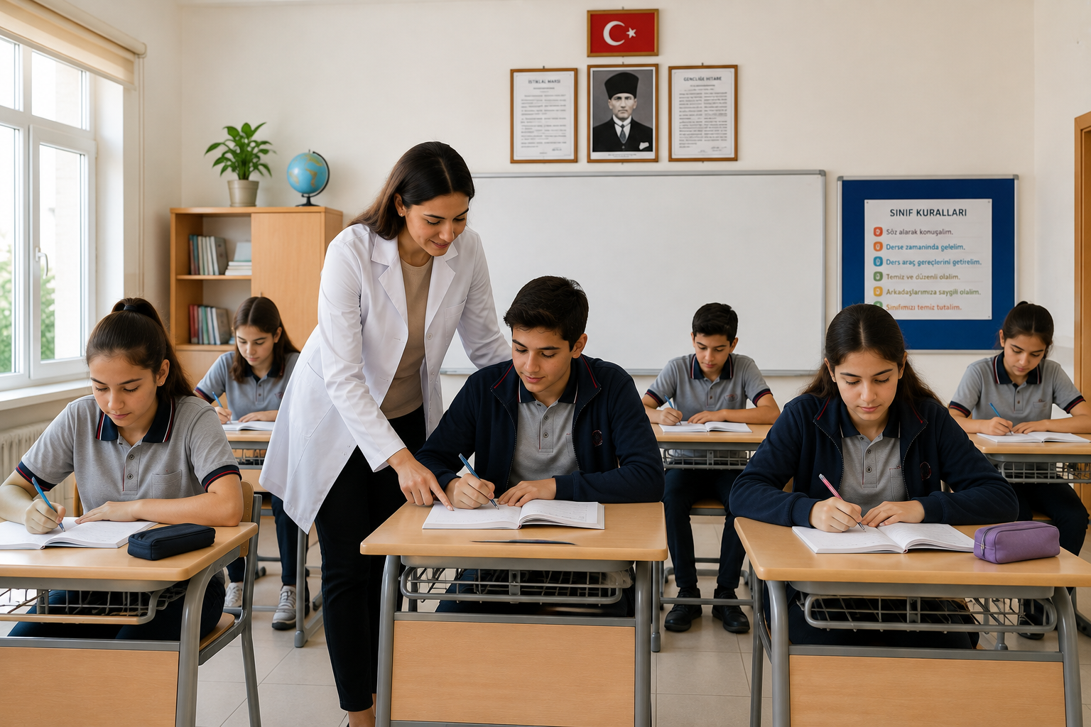 Meb Yönergesine Uygun Renkli Öğretmen Önlüğü Çözümleri
