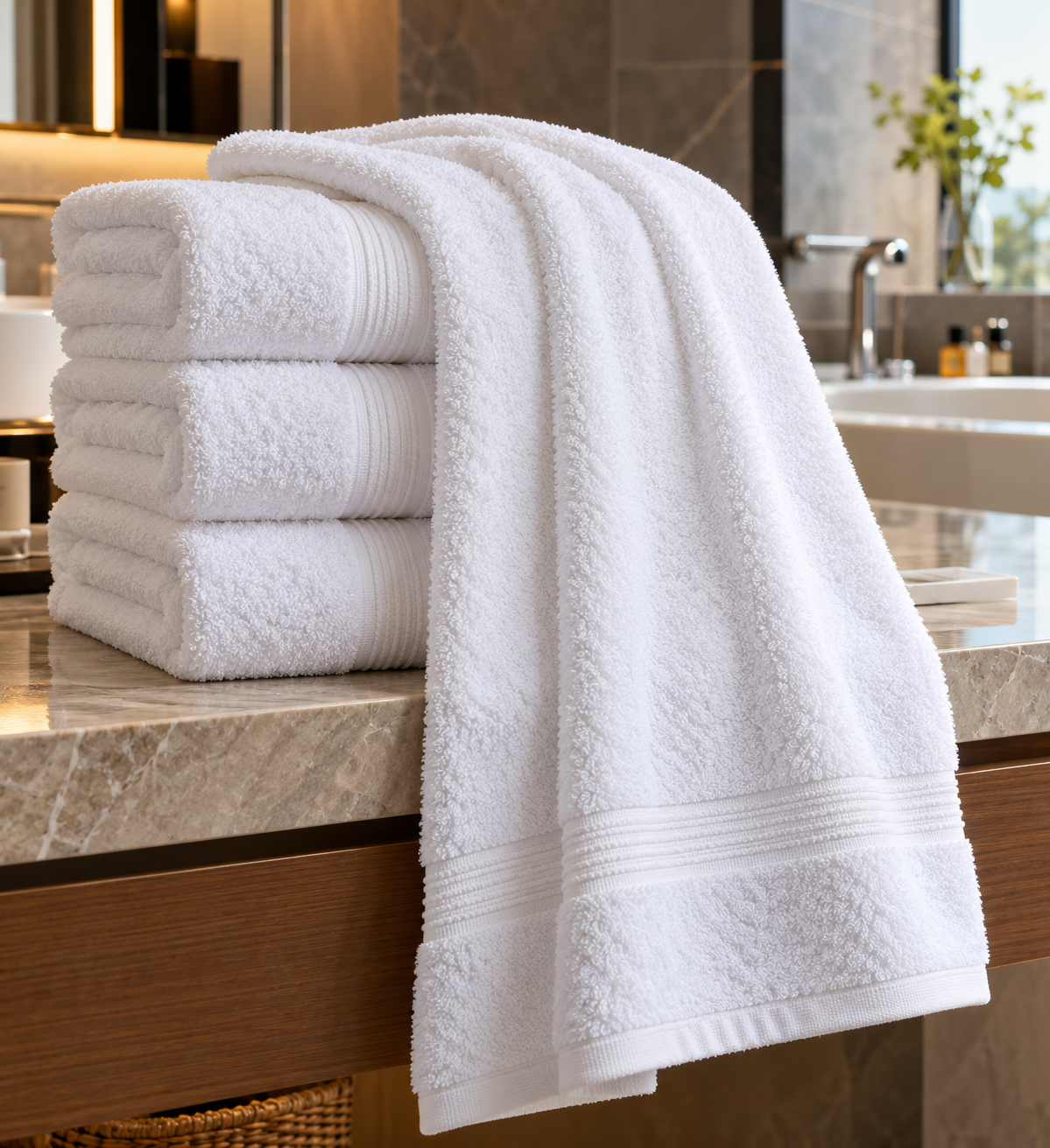 100x150 cm profesyonel otel banyo havlusu; Krallar Tekstil üretimi farklı gramaj ve ring iplik alternatifleriyle.