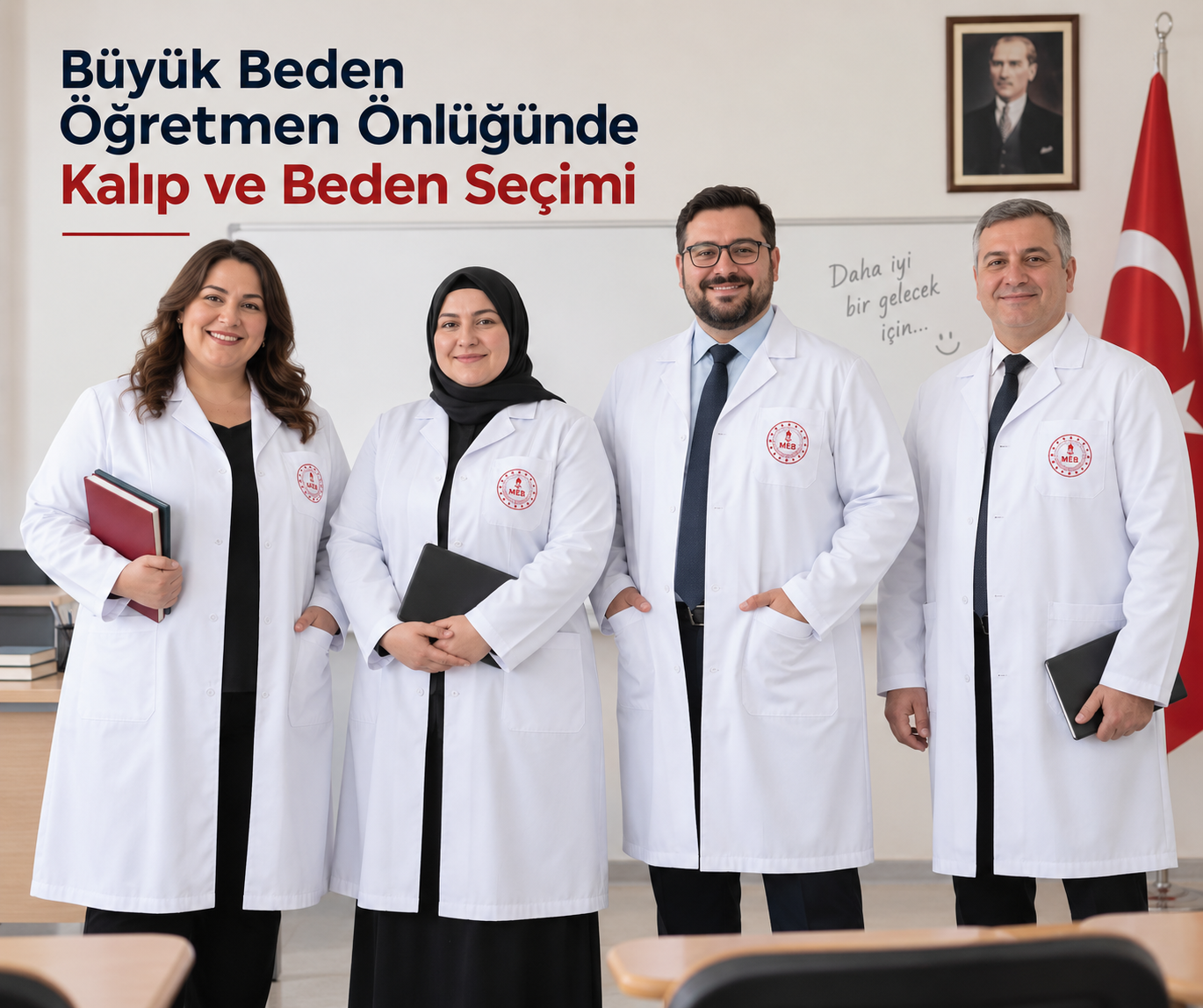 Büyük Beden Öğretmen Önlüğü, 2026-2027 MEB Öğretmen Önlüğü, Okul Logolu Ve Kuruma Özel Öğretmen Önlüğü Üretimi Krallar Tekstil