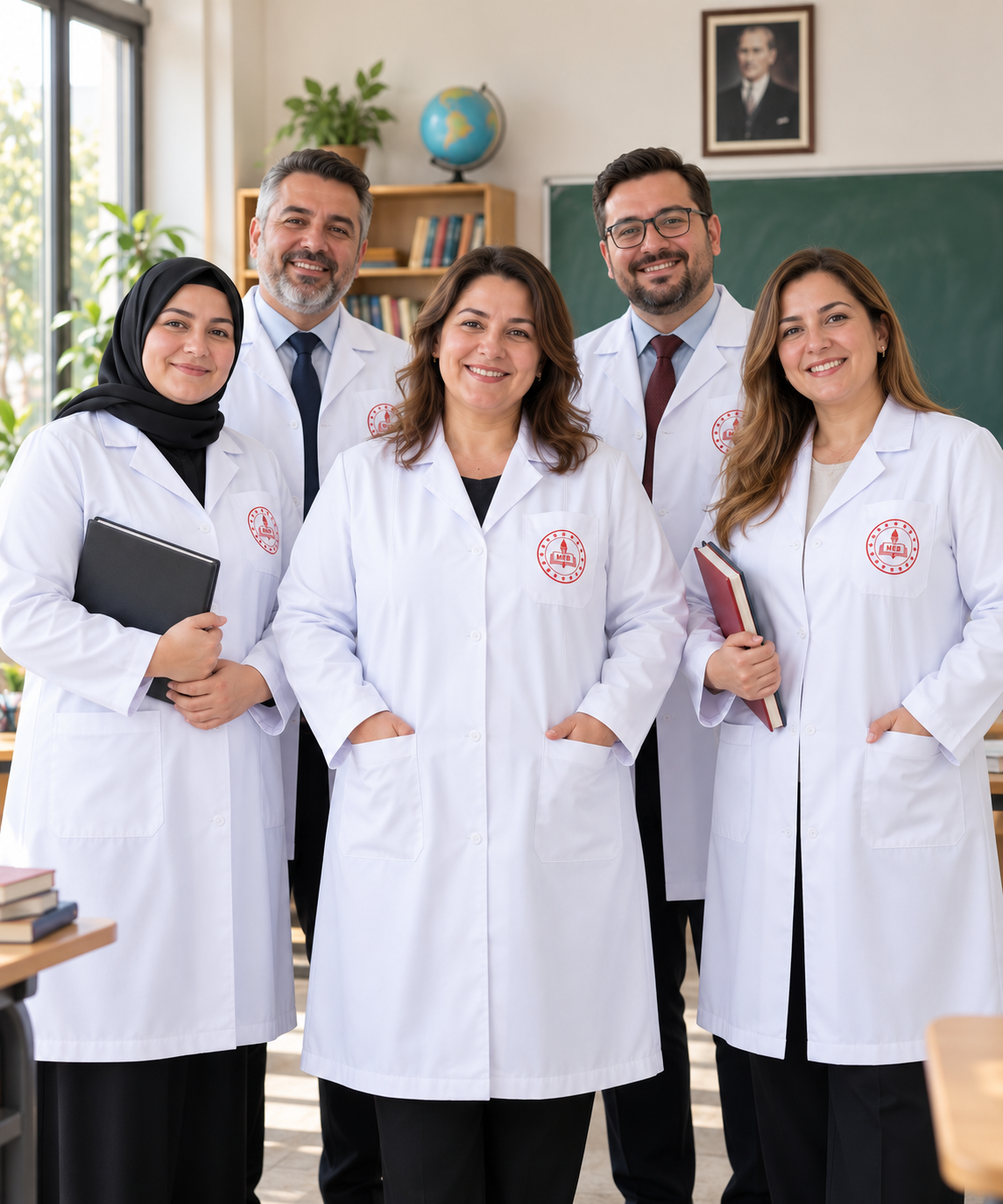 Büyük Beden Öğretmen Önlüğü, 2026-2027 MEB Öğretmen Önlüğü, Okul Logolu Ve Kuruma Özel Öğretmen Önlüğü Üretimi Krallar Tekstil