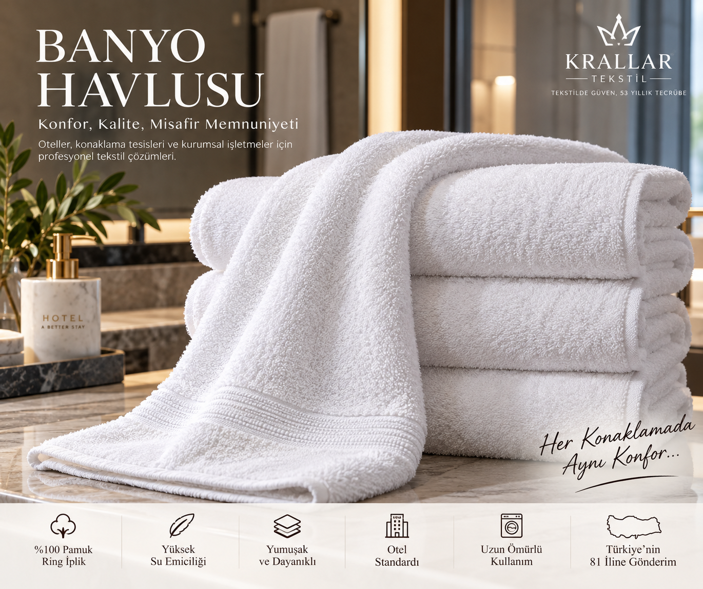 Denizli Banyo Havlusu Üreticisi İmalatçısı Satıcısı Krallar Tekstil
