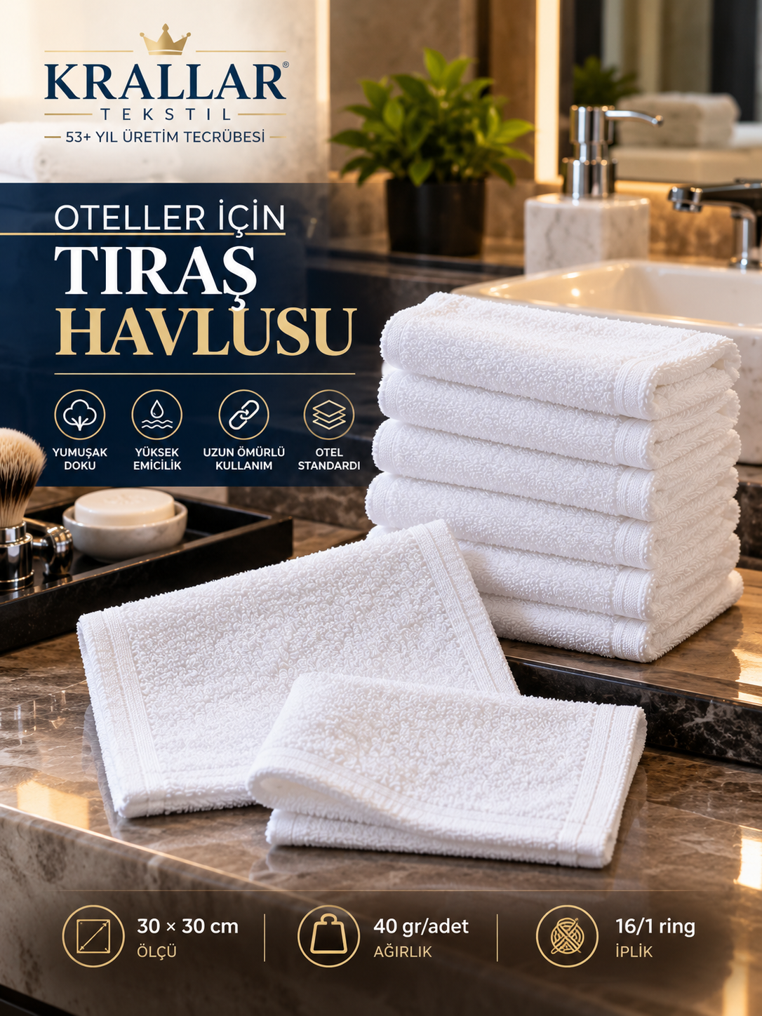 Denizli Tıraş Havlusu Üreticisi Satıcısı İmalatçısı Krallar Tekstil