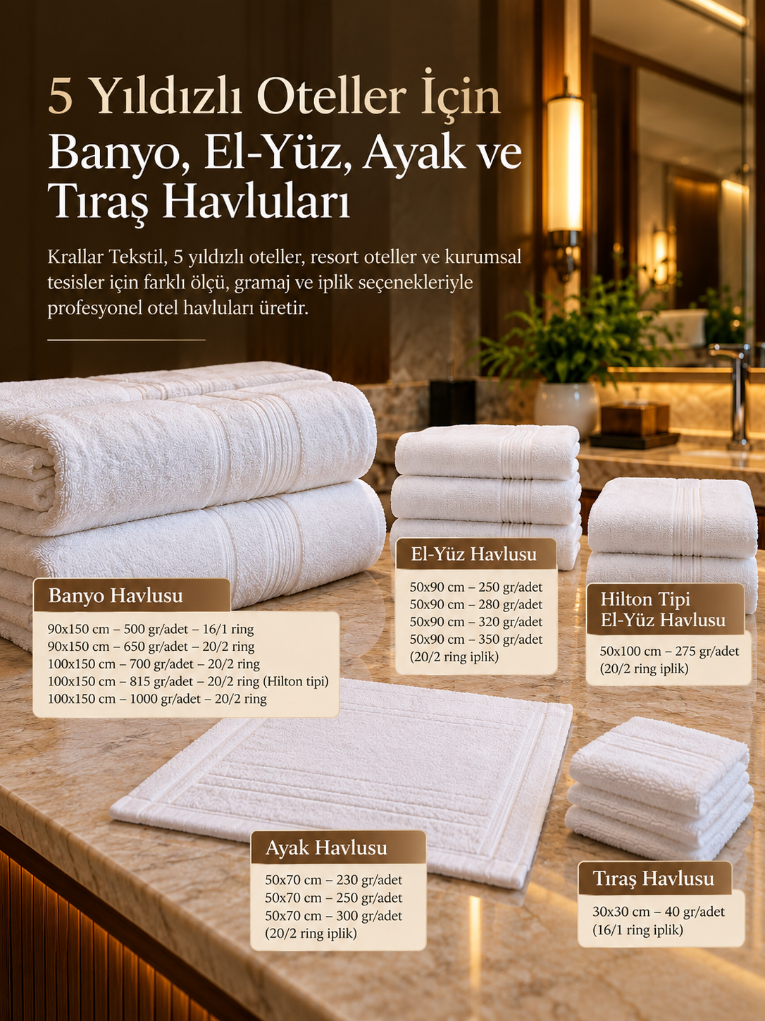 Otel ve Resort Projeleri İçin Özel Ölçü Havlu Üreten Firmalar