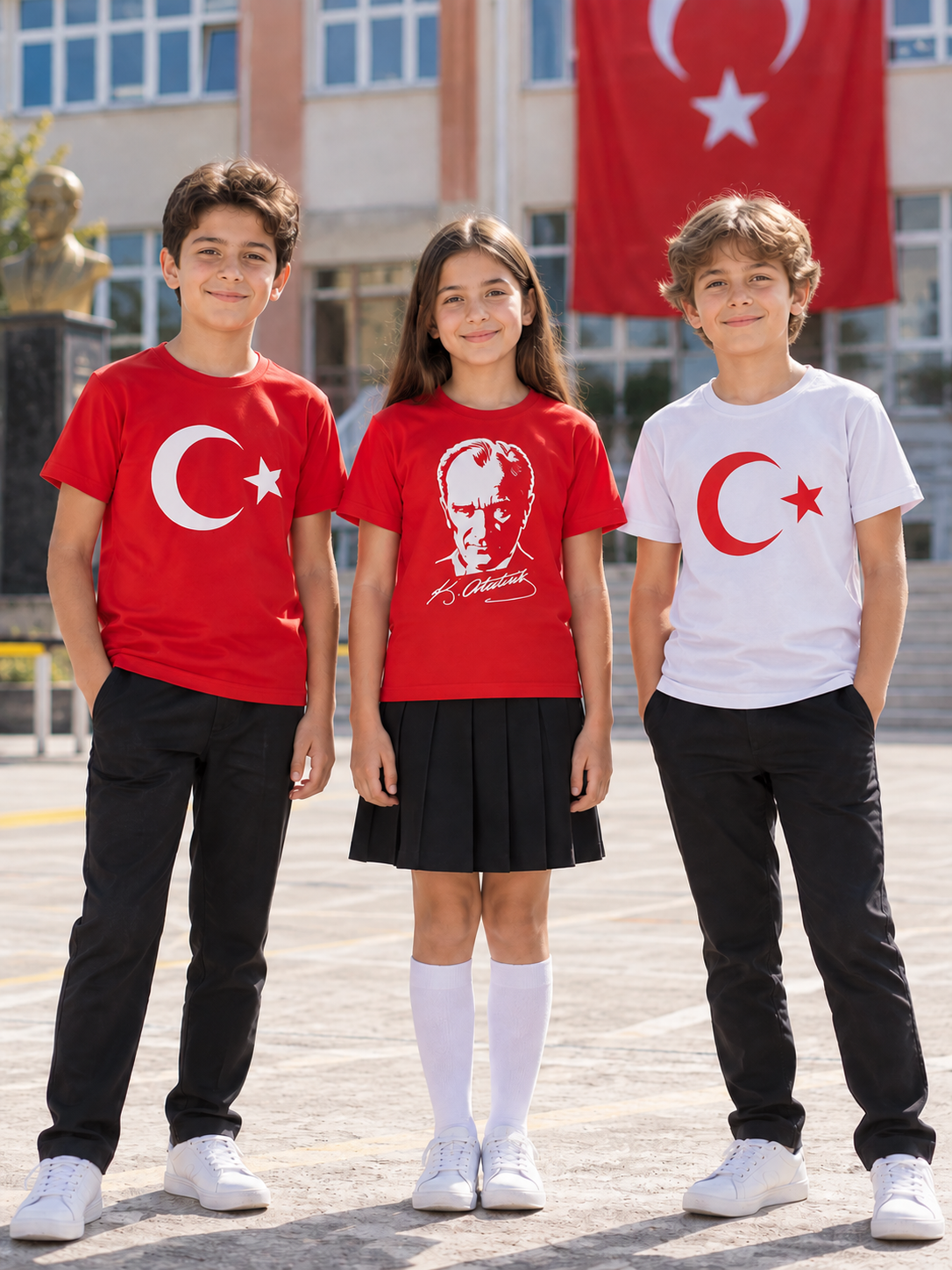 29 Ekim Ay Yıldızlı Tişört Türk Bayraklı Tişört Atatürk Baskılı Tişört Üreticisi İmalatçısı Satıcısı