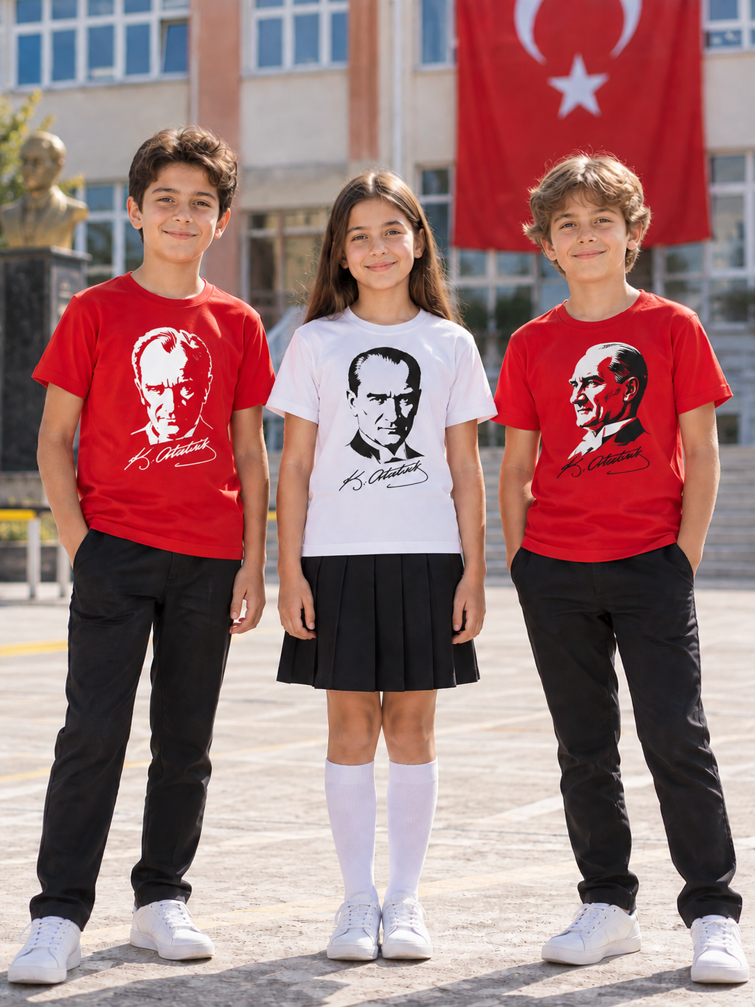 29 Ekim Ay Yıldızlı Tişört Türk Bayraklı Tişört Atatürk Baskılı Tişört Üreticisi İmalatçısı Satıcısı