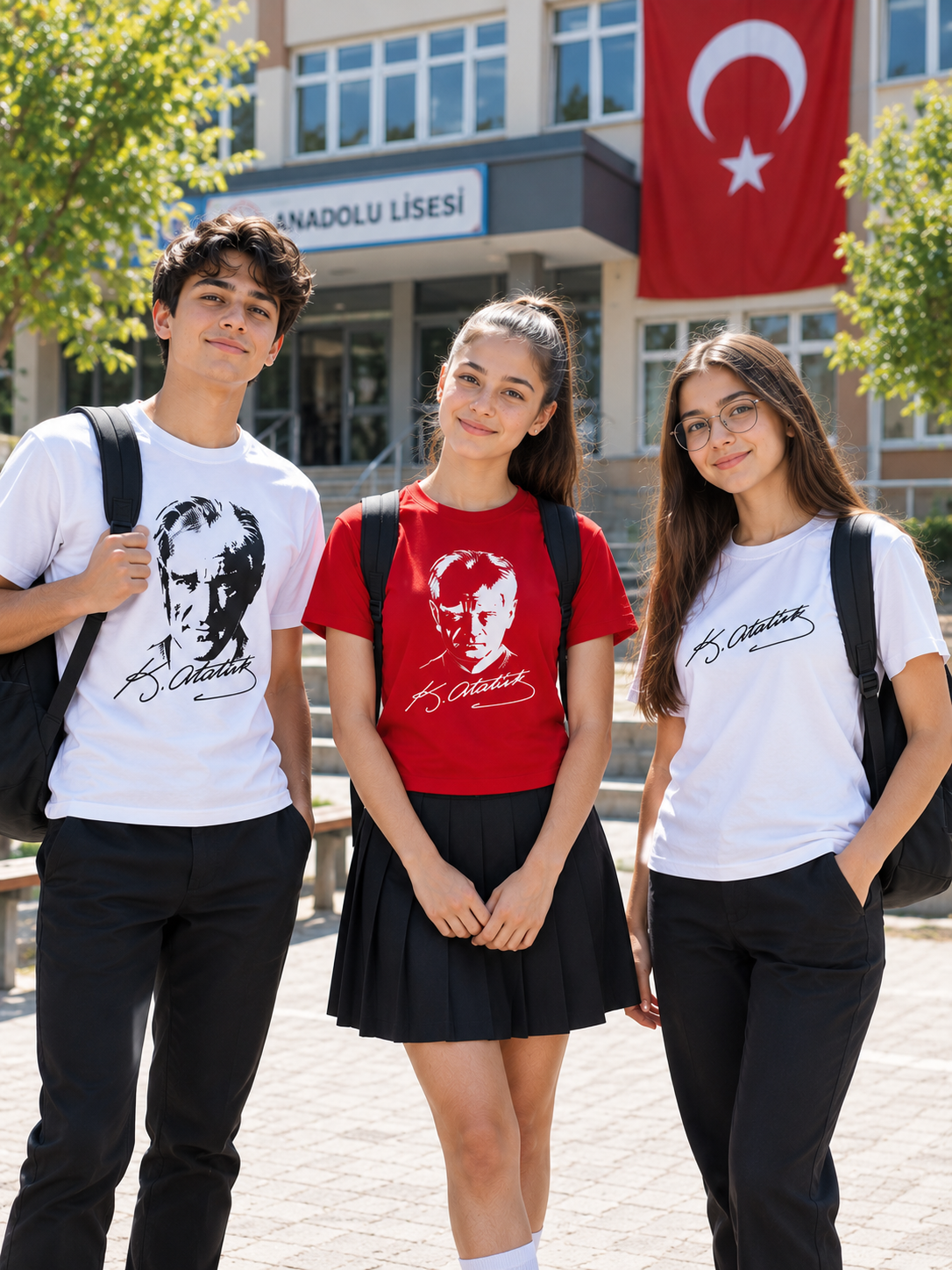 Krallar Tekstil, 29 Ekim Cumhuriyet Bayramı için Atatürk baskılı tişört üretiminde okullara, kurumlara ve toplu organizasyonlara özel çözümler sunmaktadır.
